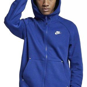Nike NSW Tech Fleece Hoodie Men Indigo Force Blue Zip Hoodie Size 2XL 928483-438